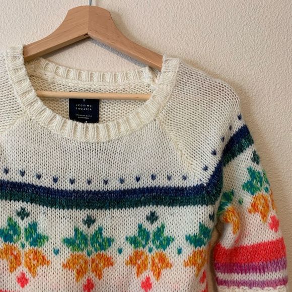 AMERICAN EAGLE Colorful Jeggings Sweater - Picture 4 of 4